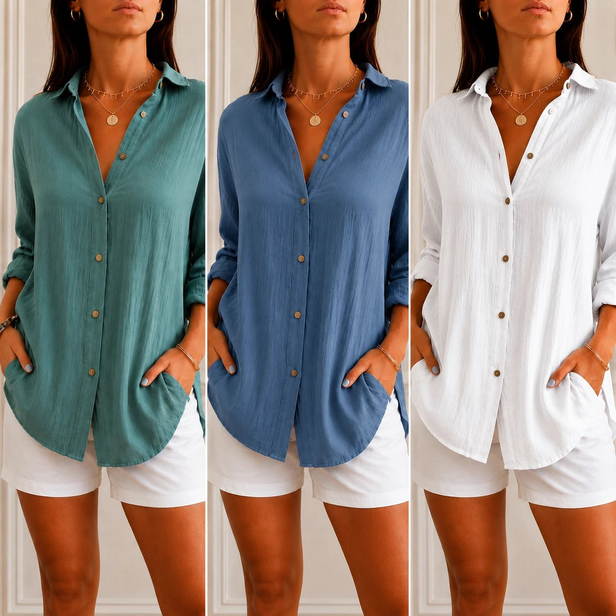 Kit 3 Camisas Cassandra™