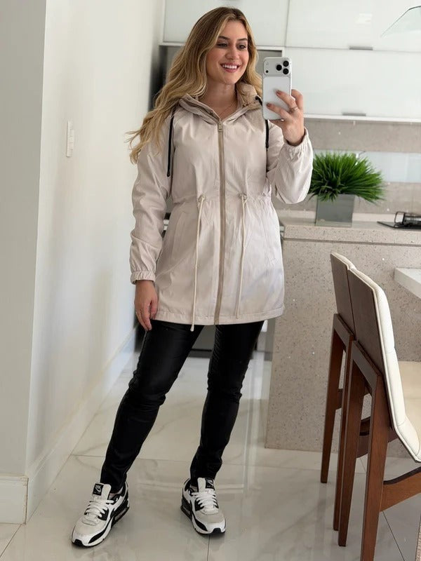 Parka Dupla Face Impermeável - 2 Looks em 1