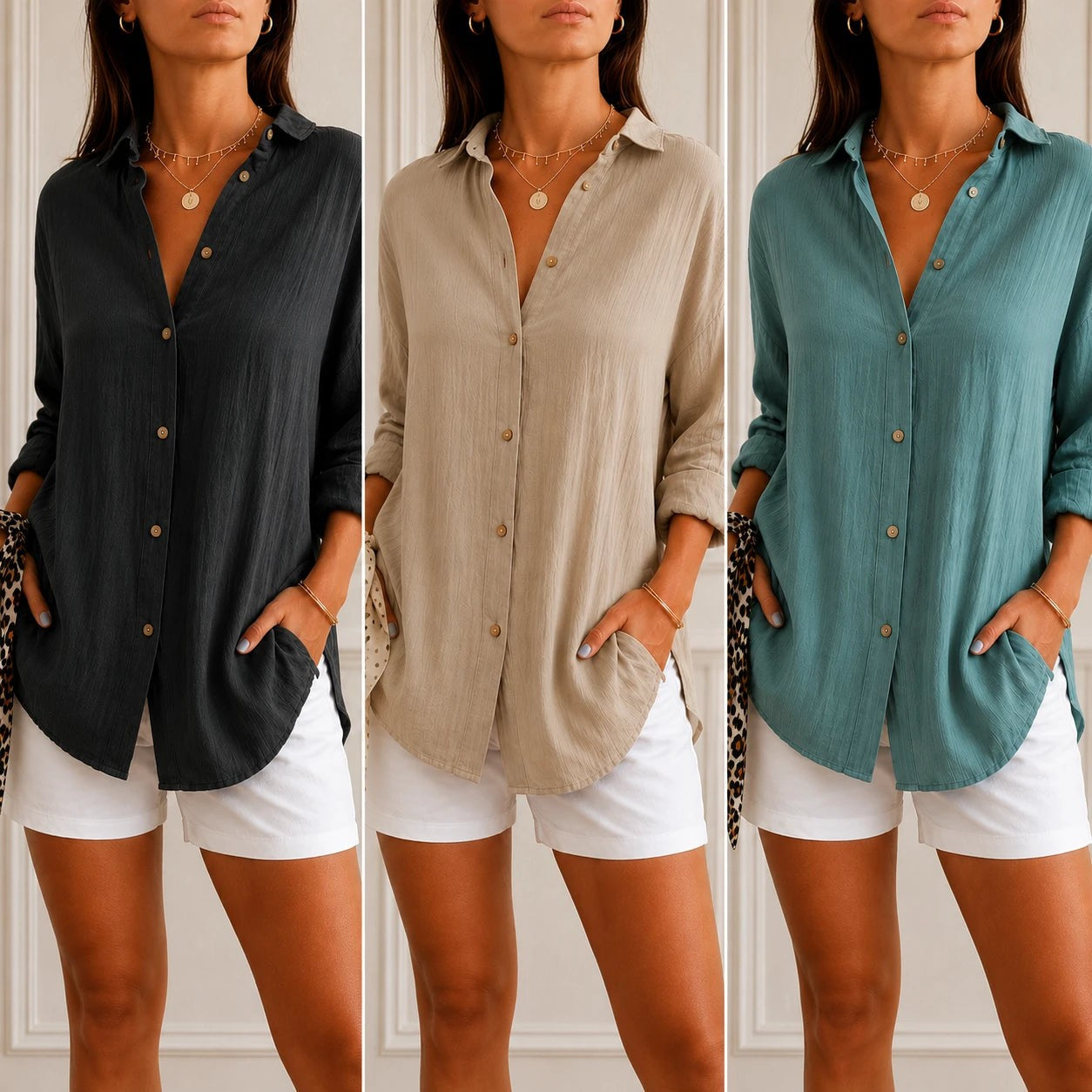Kit 3 Camisas Cassandra™
