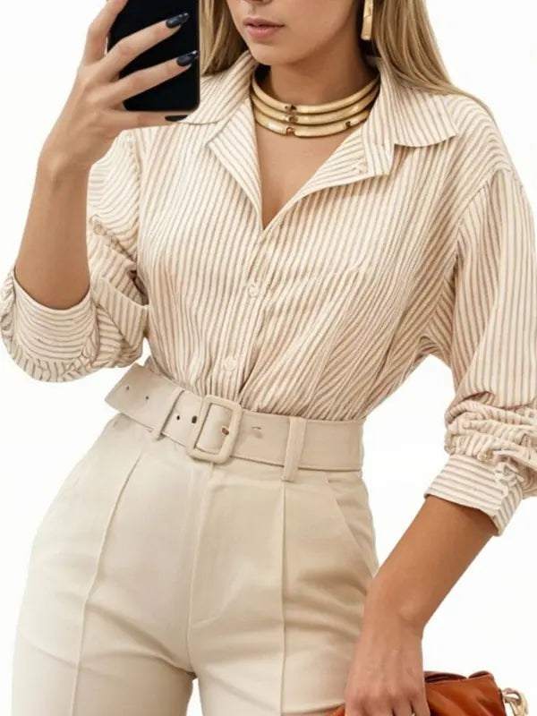 Kit 3 Camisas Femininas Manga Longa Estilosa | PROMOÇÃO OUTONO
